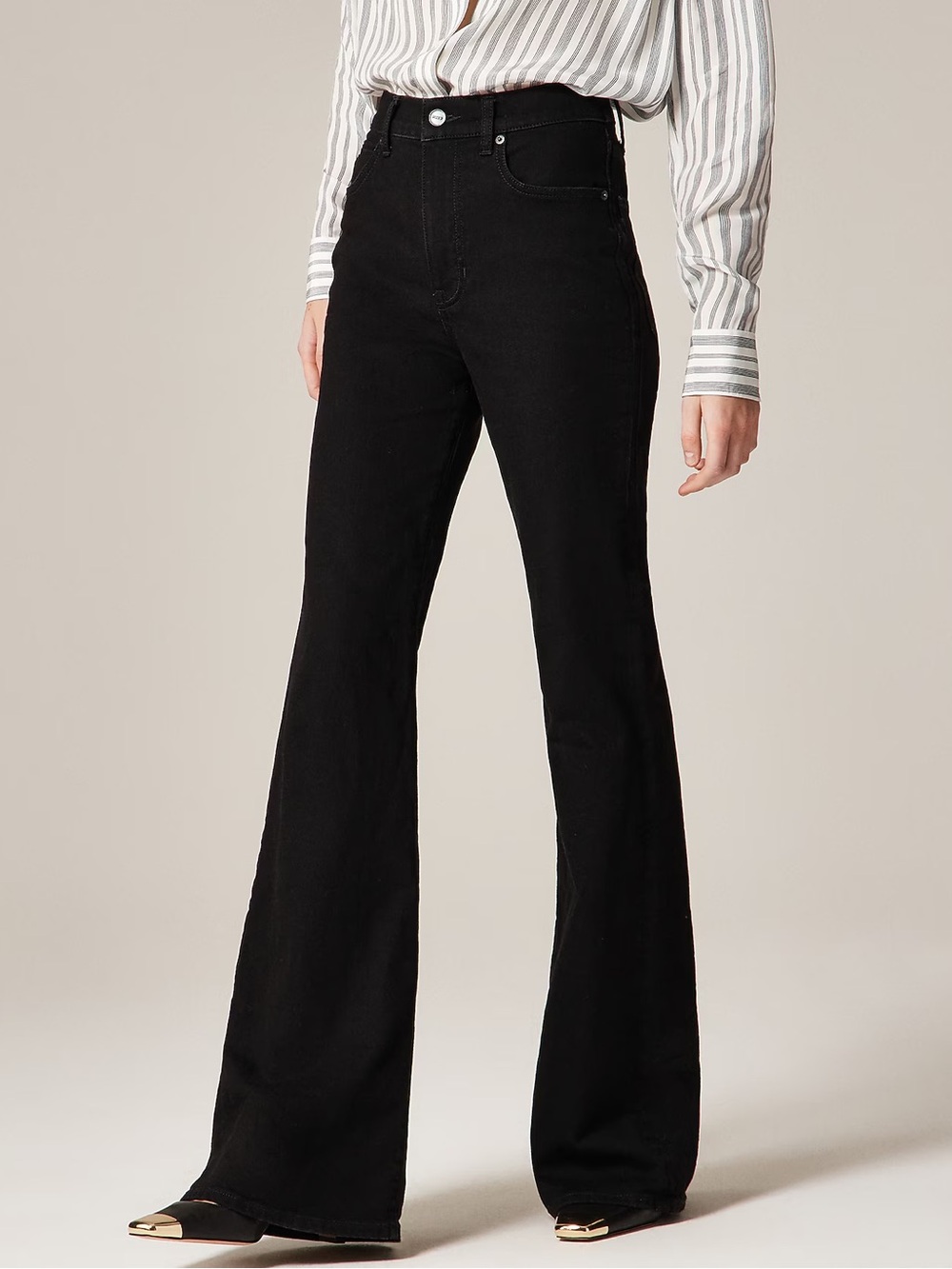 J.Crew Vintage Flare Jean in Black Rinse Size 25
